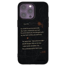 Fekete szilikon tok az alábbi mobiltelefonokra Apple iPhone 14 Pro Max - POET