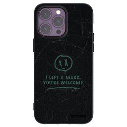 Fekete szilikon tok az alábbi mobiltelefonokra Apple iPhone 14 Pro Max - LEFT A MARK