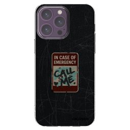 Átlátszó szilikon tok az alábbi mobiltelefonokra Apple iPhone 14 Pro Max - EMERGENCY