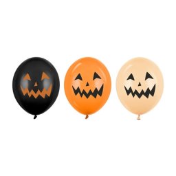 Halloween latex lufik ijesztő tökfejek, 5 db/cs
