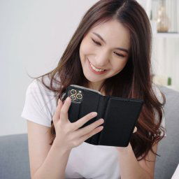 SMART CASE könyvtok Samsung Galaxy M16 - fekete