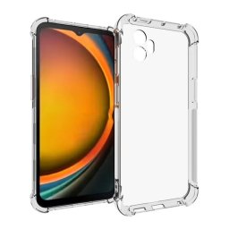 Szilikon telefonvédő (ütésállóság, légpárnás sarok) ÁTLÁTSZÓ Samsung Galaxy Xcover 7 Pro (SM-G766)