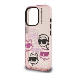 KARL LAGERFELD IML MULTI K&CH HEADS szilikon telefonvédő (ütésállóság, kameravédő) RÓZSASZÍN Apple iPhone 16 Pro
