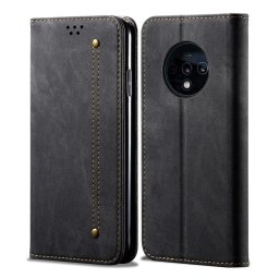 DENIM pénztárca huzat One Plus 7T fekete