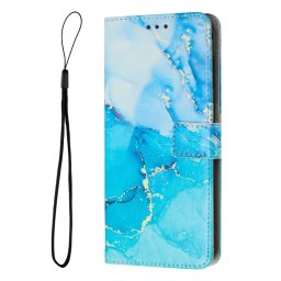 ART MARBLE Tárcafedő a Xiaomi-hoz Redmi Note 14 5G BLUE
