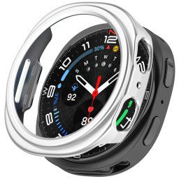 PC HALF COVER Műanyag Samsung Galaxy Watch8 44mm tok, ezüst