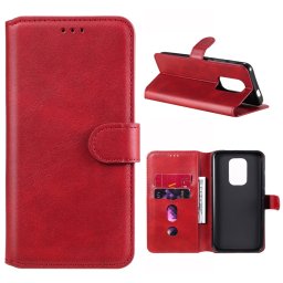 RETRO SMOOTH Pénztárca tok Motorola Moto G9 Play / E7 Plus piros színben