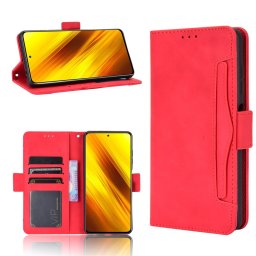 SLOT Pénztárca tok Xiaomi Poco X3 NFC / X3 Pro piros