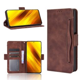 SLOT Pénztárca tok Xiaomi Poco X3 NFC / X3 Pro barna