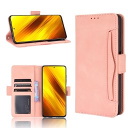 SLOT Pénztárca tok Xiaomi Poco X3 NFC / X3 Pro rózsaszín