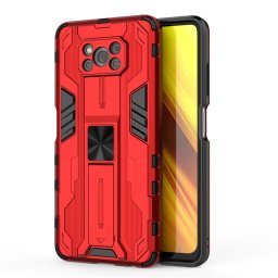 SUPERSONIC Védő tok állvánnyal Xiaomi Poco X3 NFC / X3 Pro piros készülékhez