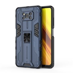 SUPERSONIC Védő tok állvánnyal Xiaomi Poco X3 NFC / X3 Pro kék