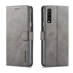 IMEEKE Pénztárca tok Samsung Galaxy A7 2018 (A750) készülékhez, szürke