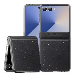 DUX STEX Csillámos Tok Samsung Galaxy Z Flip7 5G fekete készülékhez