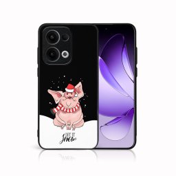 MY ART Karácsonyi dizájnnal ellátott tok Oppo Reno13 5G LET IT SNOW (075)
