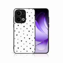 MY ART Védő tok Oppo Reno13 5G BLACK HEARTS (167) készülékhez