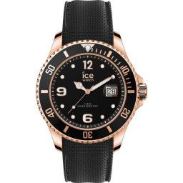 ICE Steel - Fekete, rozé arany, unisex karóra - 40 mm (016765)