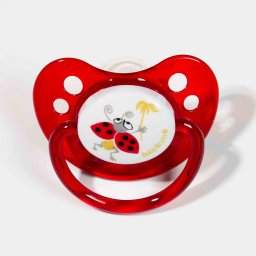 Baby Bruin ortondontikus szilikon játszócumi 0-5 hónapos - Katica