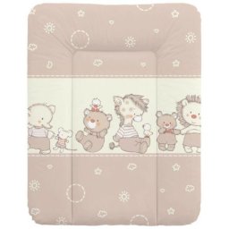 Puha vízhatlan pelenkázó lap 50x70 cm - Drapp macis