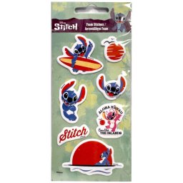 Disney Lilo és Stitch, A csillagkutya Surf Shack pufi szivacs matrica szett Nr2