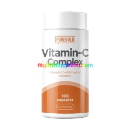 C-Complex C-vitamin növényi kivonatokkal - 100 kapszula - PureGold