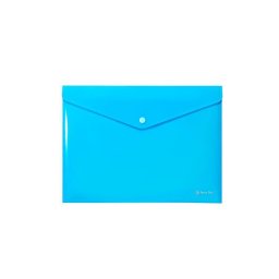 PANTA PLAST Irattartó tasak, A4, PP, patentos, PANTA PLAST, neon kék