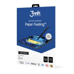 3MK PAPER FEELING képernyővédő fólia 2db (full screen, papír hatás, 0.16mm) ÁTLÁTSZÓ Apple IPAD Air 11 (2025), IPAD Pro 11 (2022), IPAD Pro 11 (2021)