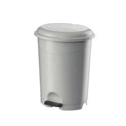 Szemetes kuka pedálos műanyag 12 literes fehér UP126-001