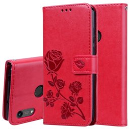 ART Peňaženkový obal Huawei Y6 2019 / Y6s 2019 ROSE červený