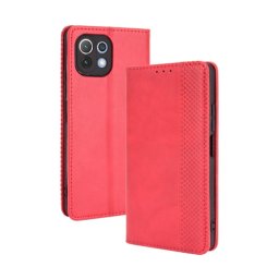 BUSINESS pénztárca huzat Xiaomi Mi 11 Lite / 11 Lite 5G / 11 Lite NE 5G piros