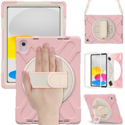 SOLID Tartós borítás Apple iPad 2025 / iPad 2022 PINK készülékhez