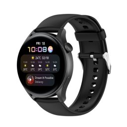 SZILIKON szíj Huawei Watch 4 / Watch 4 Pro készülékhez, fekete