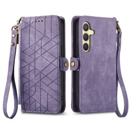 GEOM Wallet tok Samsung Galaxy S24 5G lila telefonhoz