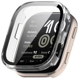 PC FULL COVER Üveggel ellátott műanyag fedél a Amazfit Bip 6 átlátszóhoz
