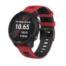 Szíj Garmin Venu 2 / Vivoactive 4 piros-fekete