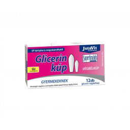 JutaVit Glicerin végbélkúp 1500mg Gyermekeknek, 12db