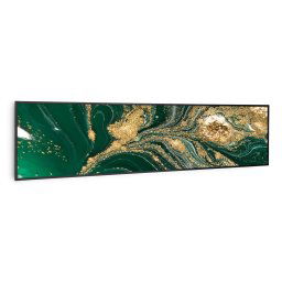 Klarstein Wonderwall Air Art Smart, infravörös hősugárzó, 120 x 30 cm, 350 W, örvény (HTR10-WAASm350WSwlB)