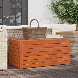 vidaXL Tároló Doboz Szerelt fa 101 x 50,5 x 46,5 cm Faggyú barna