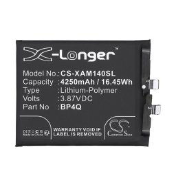 Xiaomi 14, Akkumulátor, 4250 mAh, Li-Polymer, Cameron Sino, kompatibilis