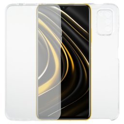 Kétoldalas védőburkolat Xiaomi Poco M3 átlátszó