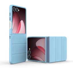 STEPS Védő tok Samsung Galaxy Z Flip7 5G készülékhez, világoskék