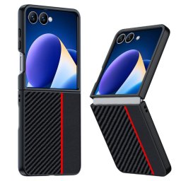CARBON Védő tok Samsung Galaxy Z Flip7 5G BLACK RED készülékhez