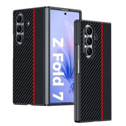 CARBON Védő tok Samsung Galaxy Z Fold7 5G BLACK RED készülékhez