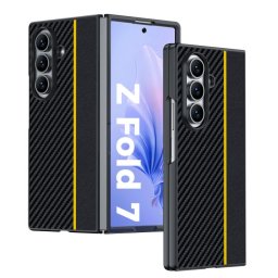 CARBON Védő tok Samsung Galaxy Z Fold7 5G BLACK YELLOW készülékhez
