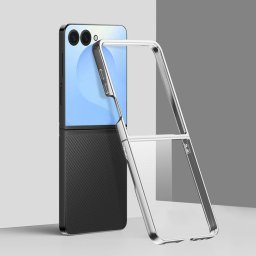 ELECTRO Műanyag tok Samsung Galaxy Z Flip7 5G készülékhez, ezüst