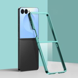 ELECTRO Műanyag tok Samsung Galaxy Z Flip7 5G telefonhoz, zöld