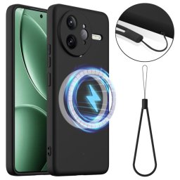 RUBBER MAGSAFE Szilikon tok Xiaomi Poco F7 Ultra BLACK készülékhez