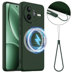 RUBBER MAGSAFE Szilikon tok Xiaomi Poco F7 Ultra DARK GREEN készülékhez