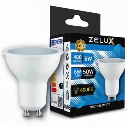 Zelux Led Spot Gu10 6W 4000K