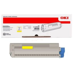 Oki 45862837 - eredeti toner, yellow (sárga)